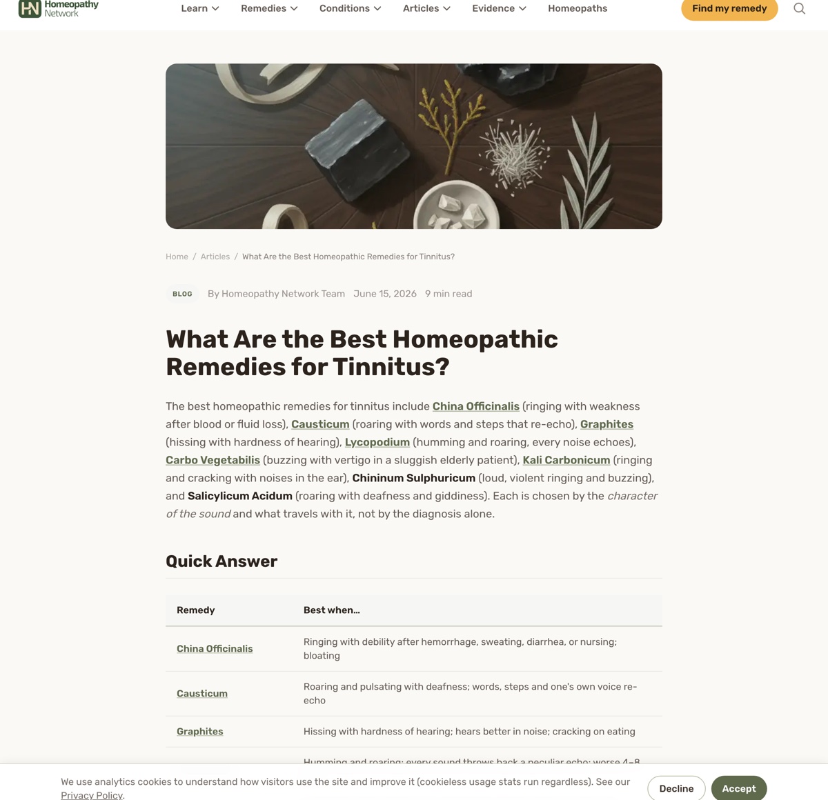 Homeopathy Network screenshot